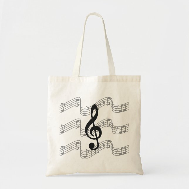 Tote Bag Staff and Treble Clef (Devant)