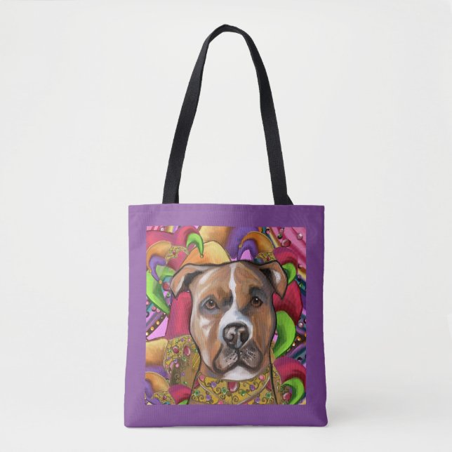 TOTE BAG STAFFORDSHIRE TERRIER AMÉRICAIN  (Devant)