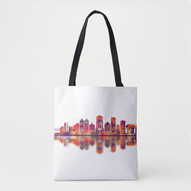 Tote Bag Stamford Connecticut Skyline (Devant)