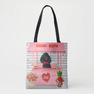 Tote Bag stand de baisers pour chien caniche pour la Saint-