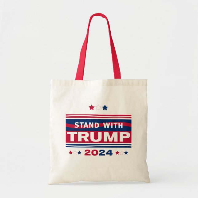 Tote Bag Stand with Trump~2024~MAGA (Devant)