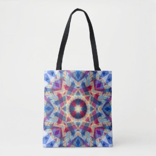 Tote Bag Star de Noël Jolly Bleu amusant violet brillant ro
