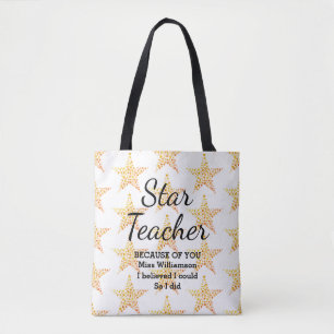 Tote Bag STAR Enseignant Croyait Que Je Pouvais Apprécier P