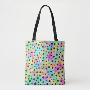 Tote Bag Star Motif dans les années 80 couleurs