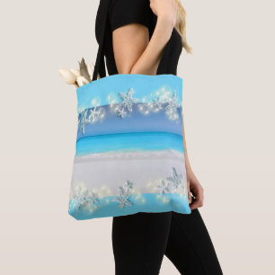 Tote Bag Starfish paradis bleu eaux tropicales nuptiale