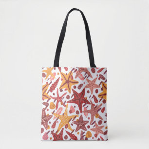 Tote Bag Starfish Shells : Motif scandinave