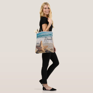 Tote Bag Starfish sur une plage de sable Photo