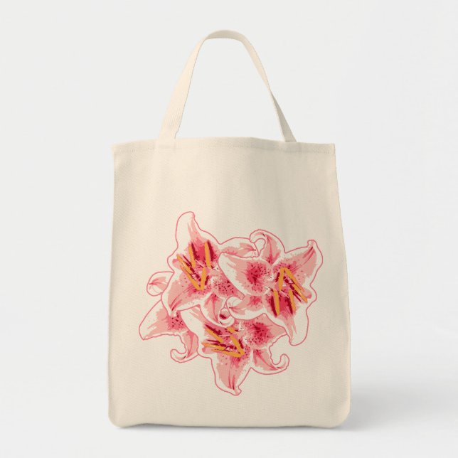 Tote Bag Stargazer Lilies (Devant)
