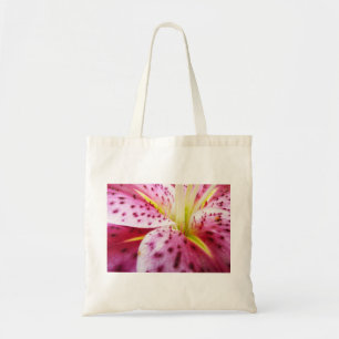 Tote Bag Stargazer Lily brillant Magenta Floral