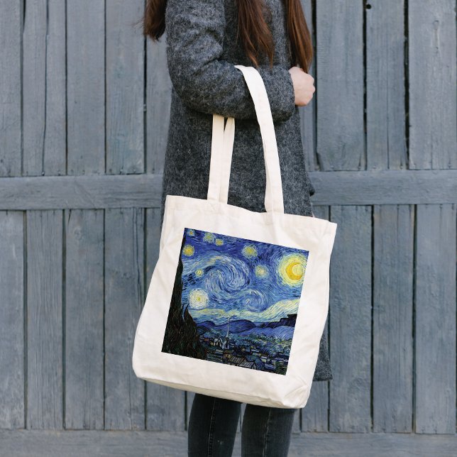 Tote Bag Starry Night Landcape Vincent van Gogh (Créateur téléchargé)