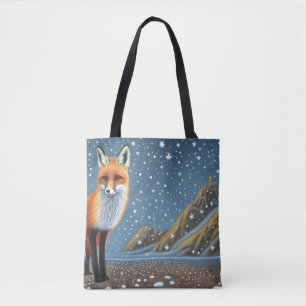 Tote Bag Starry Starry Night Storybook Fox