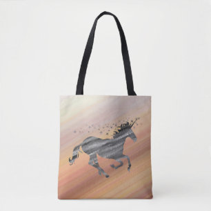 Tote Bag Starry Whimsical Unicorn