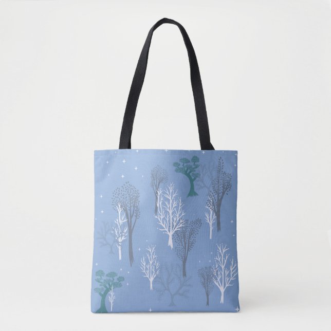 Tote Bag Starry Woods Fourre-tout Aqua Blue (Devant)