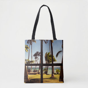 Tote Bag Station de ski Tropical Fiji Beach Scene