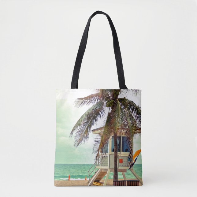 Tote Bag Station |Florida de maître nageur (Devant)