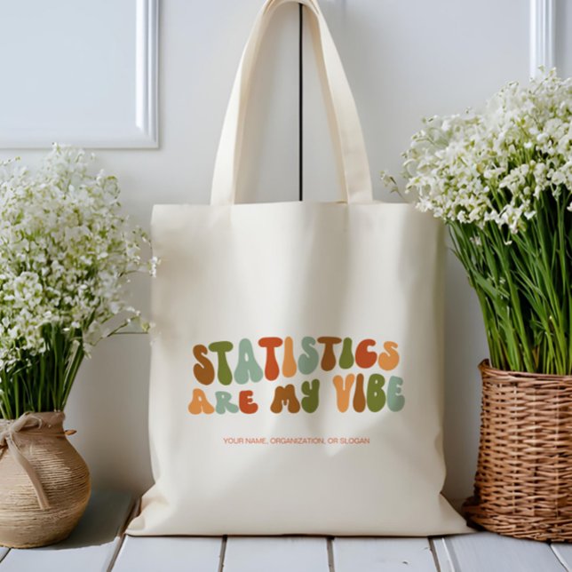 Tote Bag Statistiques super Rétro Sont Mon Vibe, Statistici (Créateur téléchargé)
