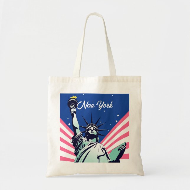 Tote Bag Statue américaine de la Liberté New York NYC (Devant)