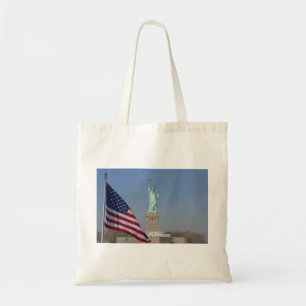 Tote Bag Statue de la Liberté et drapeau américain Patrioti