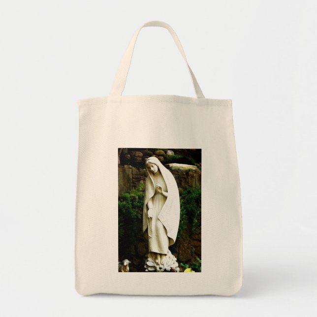 Tote Bag Statue de la Vierge Marie (Devant)