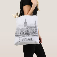 Stavanger Norvège Beau Streetscape Tot Dessin