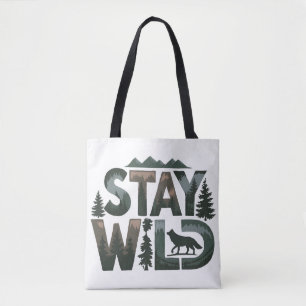 Tote Bag Stay Wild - Conception inspirée de la nature