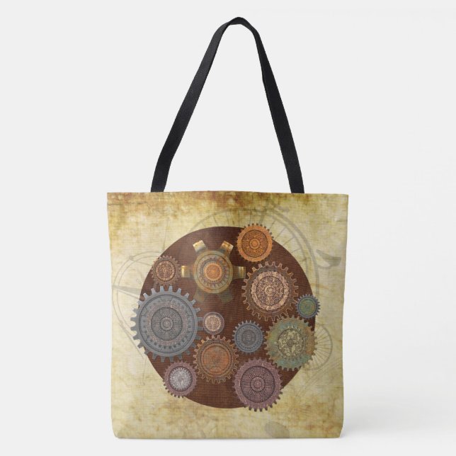Tote Bag Steam Elegance Steampunk (Devant)