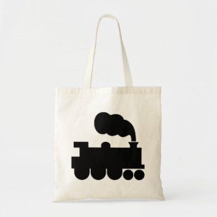 Tote Bag Steam Train Symbol - Black