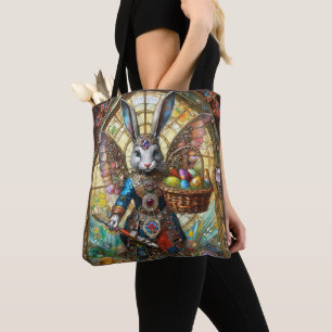 Tote Bag Steampunk Lapin de Pâques Guerrier Angel