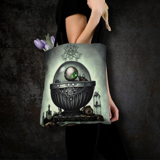 Tote Bag Steampunk Ornate Cauldron et articles magiques sur (Créateur téléchargé)