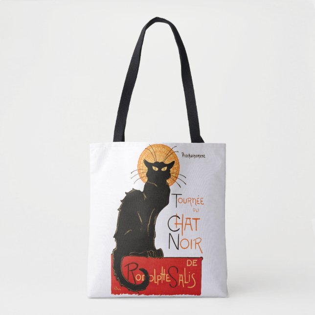 Tote Bag Steinlen Chat Noir Classique Art Français (Devant)