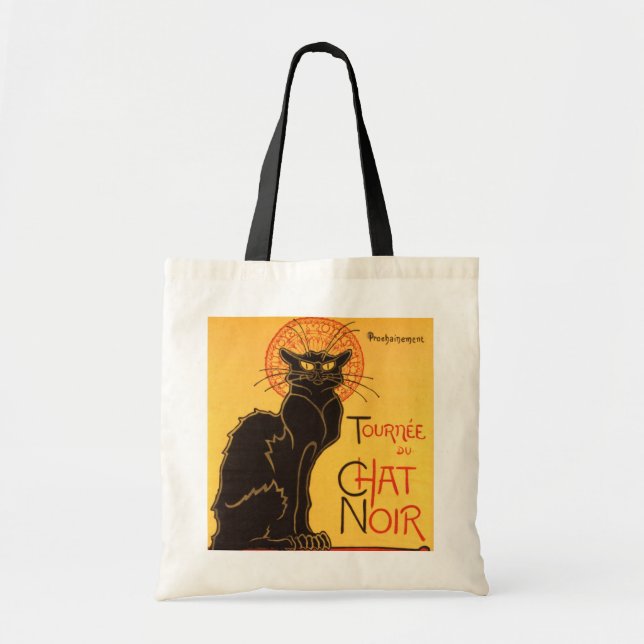 Tote Bag Steinlen : Conversation Noir (Devant)