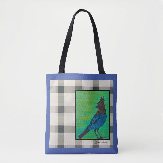 Tote Bag Stelllar Plaid Fourre-tout (Devant)