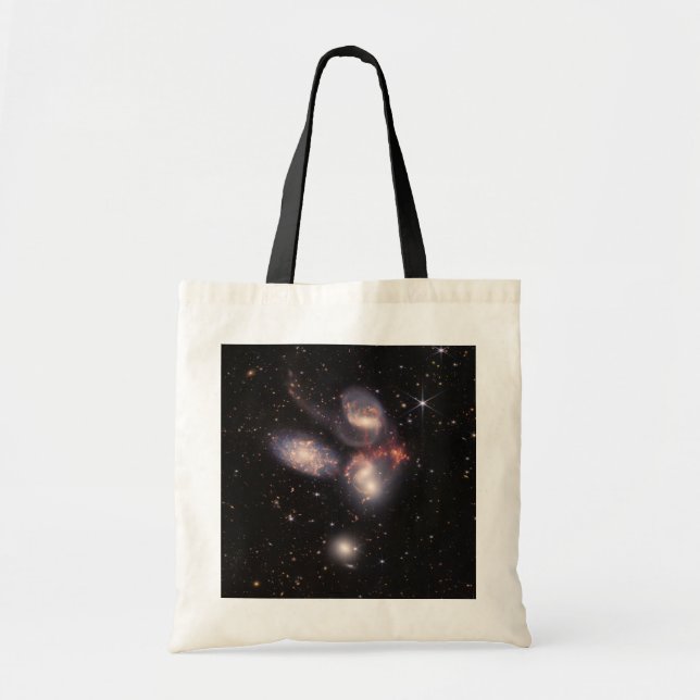 Tote Bag Stephan's Quintet 5 Galaxies Deep Field James Webb (Devant)