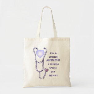 Tote Bag Stéthoscope d'infirmière anesthésiste