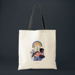 Tote Bag Steven Universe - Aimez-vous<br><div class="desc">Steven Universe | Regardez cette image de groupe arc-en-ciel qui dit "Aimez-vous",  avec Amethyst,  Pearl,  Steven Universe et Garnet!</div>