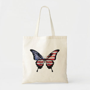 Tote Bag Sticker à drapeau à queue noire américain