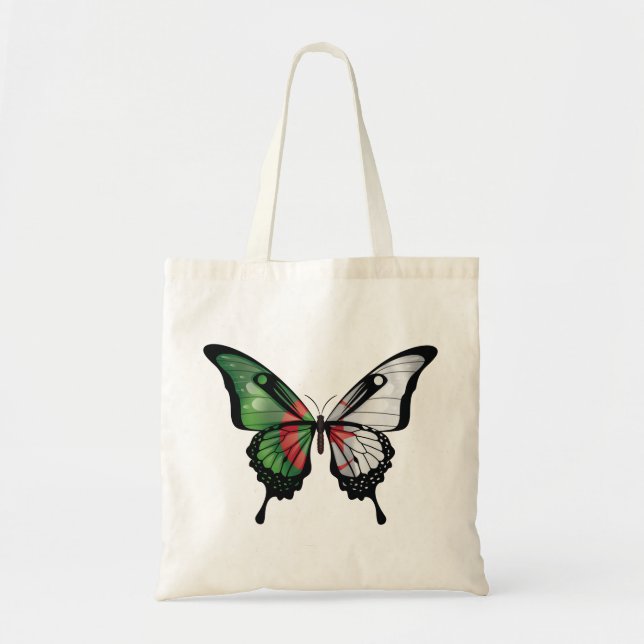 Tote Bag Sticker du drapeau à queue noire d'Algérie (Devant)