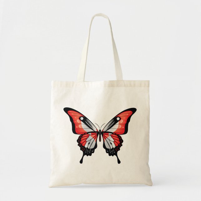 Tote Bag Sticker du drapeau du papillon de l'hirondelle du  (Devant)