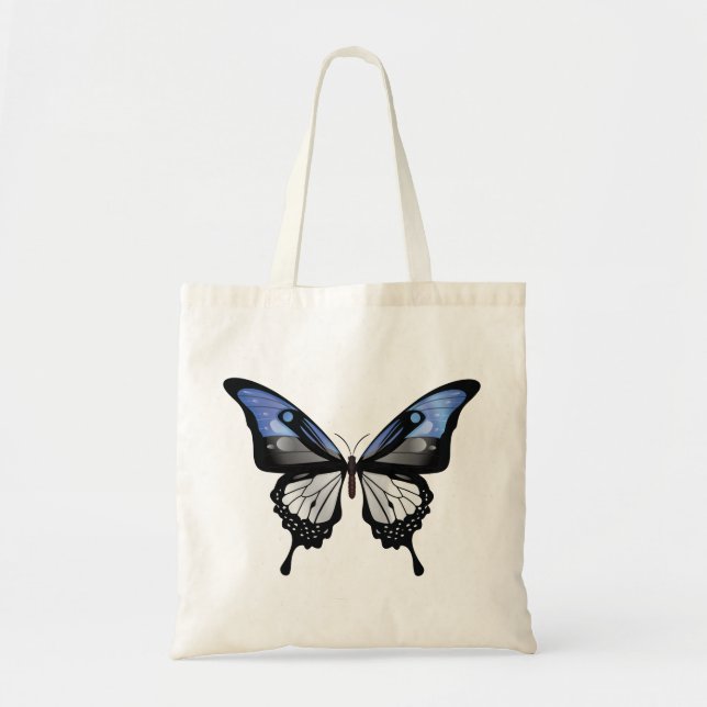 Tote Bag Sticker estonien à bille de papillon (Devant)