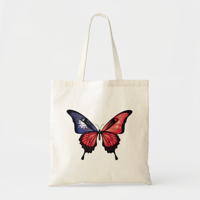 Tote Bag Sticker pour drapeau à queue noire de Taïwan (Devant)