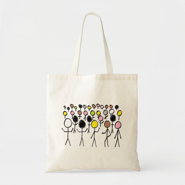 Tote Bag Stickers égalité (Devant)