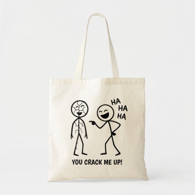 Tote Bag Stickman drôle (Devant)