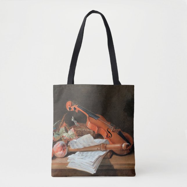 Tote Bag Still Life avec un violon art (Devant)