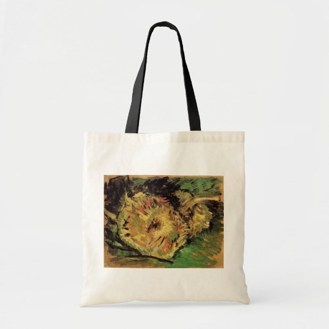 Tote Bag Still Life Two Cut Sunflowers par Vincent van Gogh (Devant)