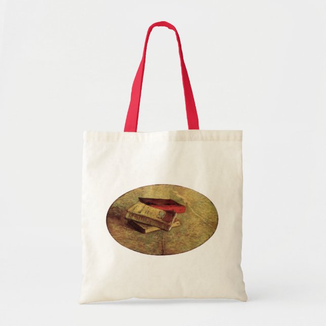 Tote Bag Still Life with Three Books par Vincent van Gogh (Devant)