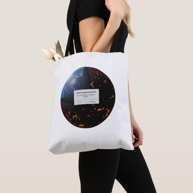 Tote Bag Stockage terrestre presque complet (De près)