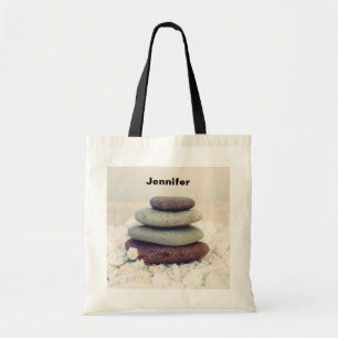 Tote Bag Stones empilées Méditative Cairn