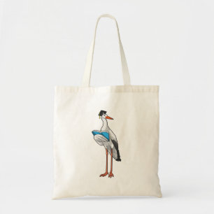 Tote Bag Stork as Teacher