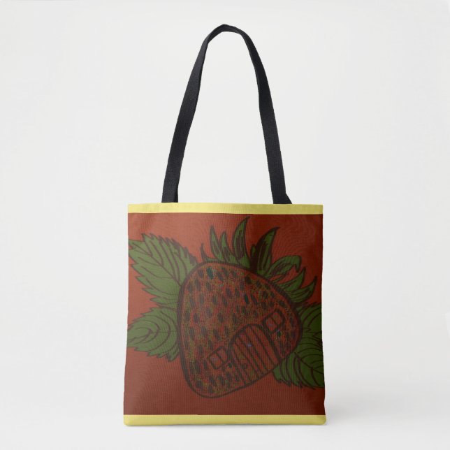 Tote Bag Strawberry Home Sweet Home (Devant)