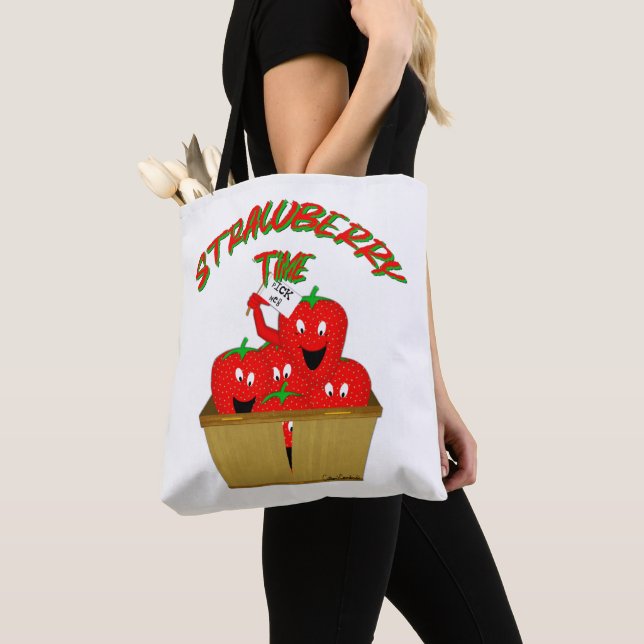Tote Bag Strawberry Time ! (De près)